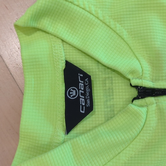 Canari Vibrant Lime Cycling Top - Picture 3 of 4